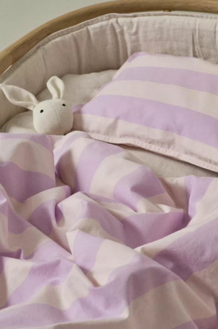 Barnsängkläder*Jotex EVELYN BABY Påslakanset Vagn/vagga - Ekologisk Lila