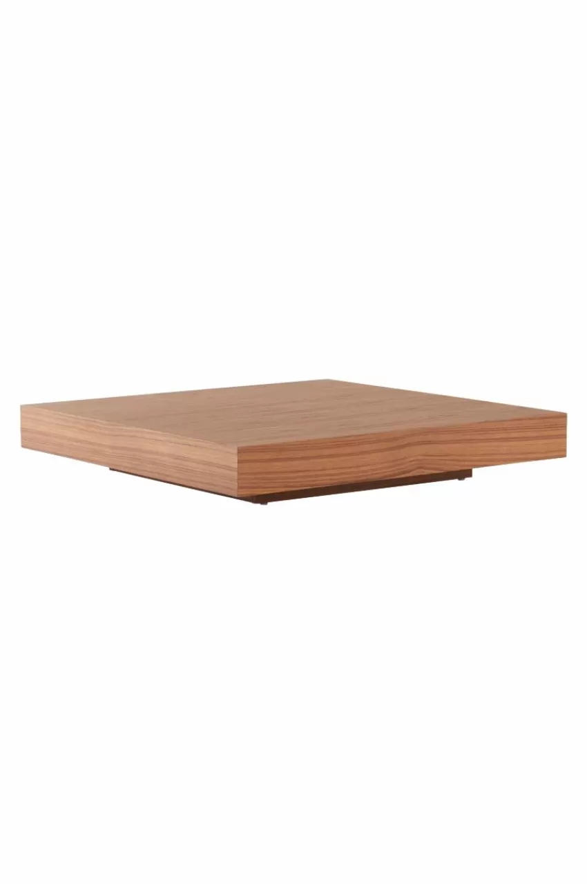 Bord*Jotex FLOAT Soffbord 110x110 Cm Teak faner