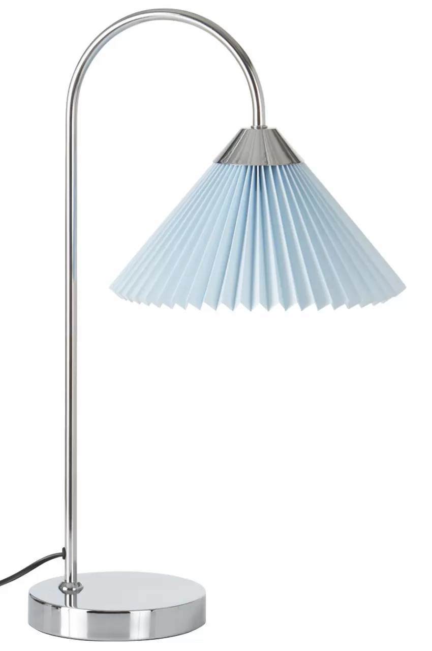 Bordslampor*Jotex FLORENCE Bordslampa Krom/ljusblå