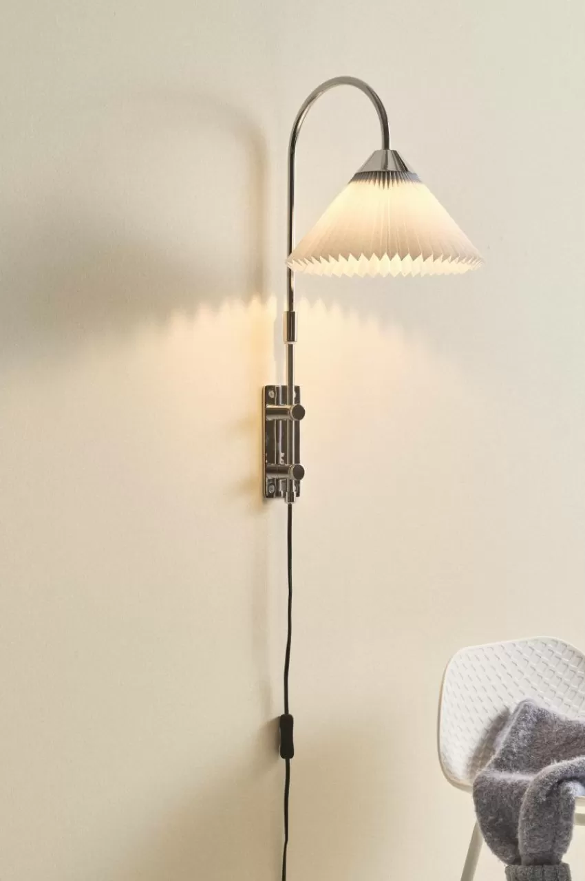 Vägglampor*Jotex FLORENCE Vägglampa Krom/ljusblå