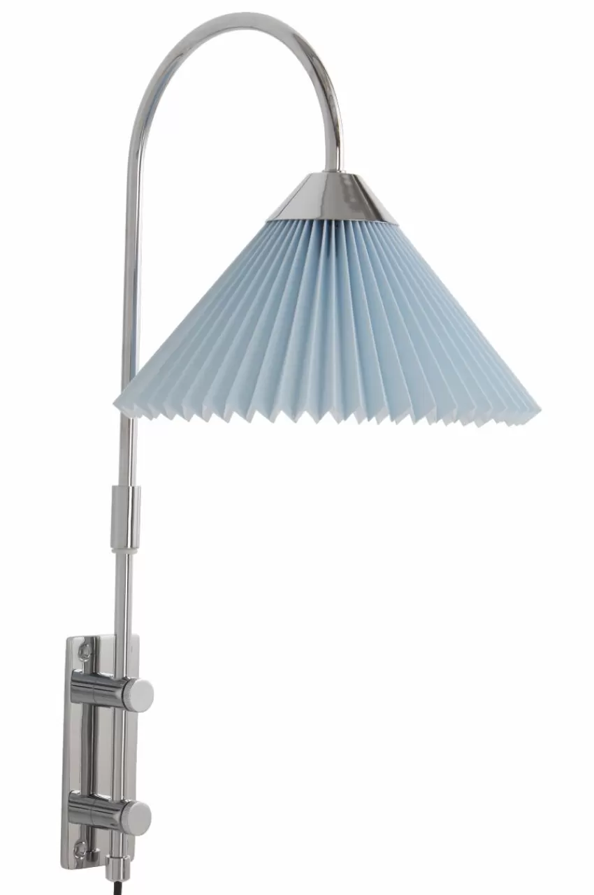 Vägglampor*Jotex FLORENCE Vägglampa Krom/ljusblå