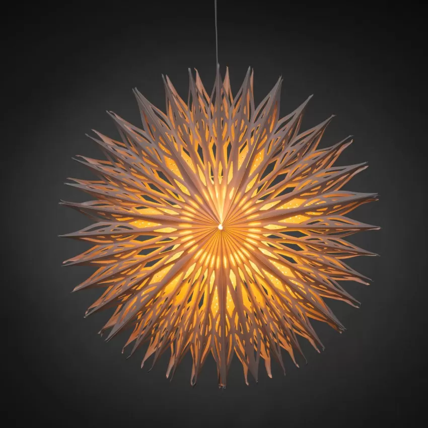Julbelysning*Jotex FLOWER Julstjärna ø 78 Cm Vit