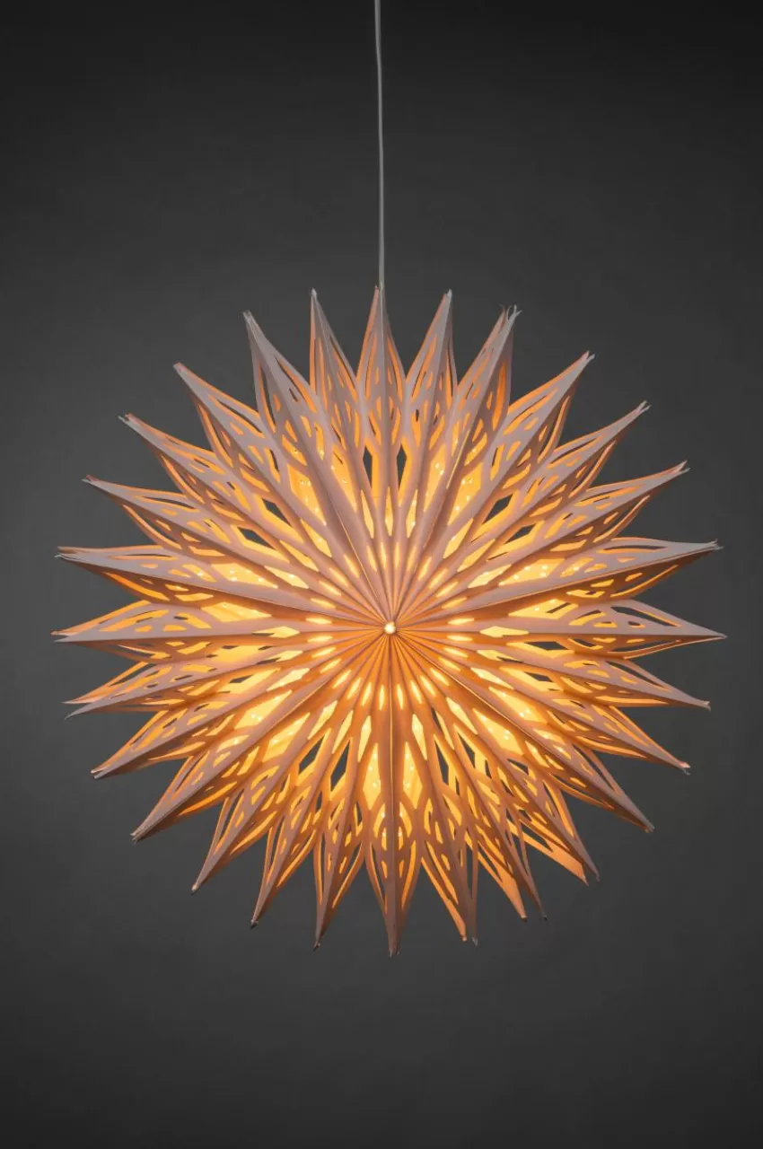 Julbelysning*Jotex FLOWER Julstjärna ø 60 Cm Vit