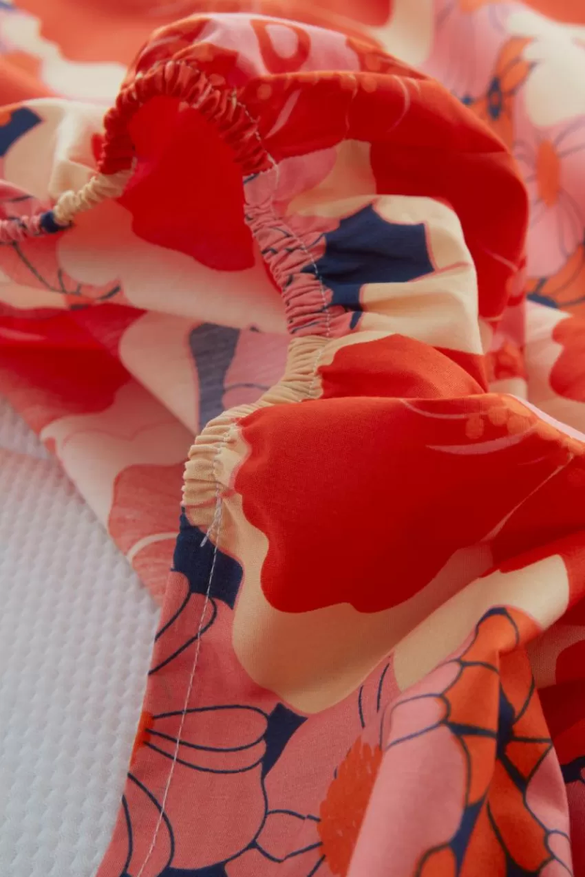 Barnsängkläder*Jotex FRIDA MINI Dra-på-lakan Ekologisk Orange