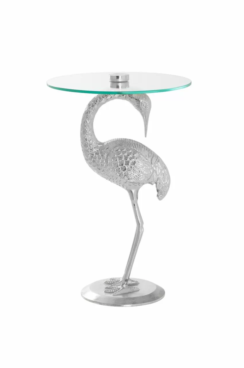 Bord*Jotex GALAPAGOS Sidobord ø 40 Cm Silver