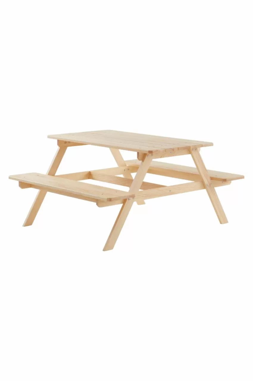 Barnmöbler | Barnmöbler Deal*Jotex GIANNA MINI Picknickmöbel - Bord Och Två Bänkar Natur