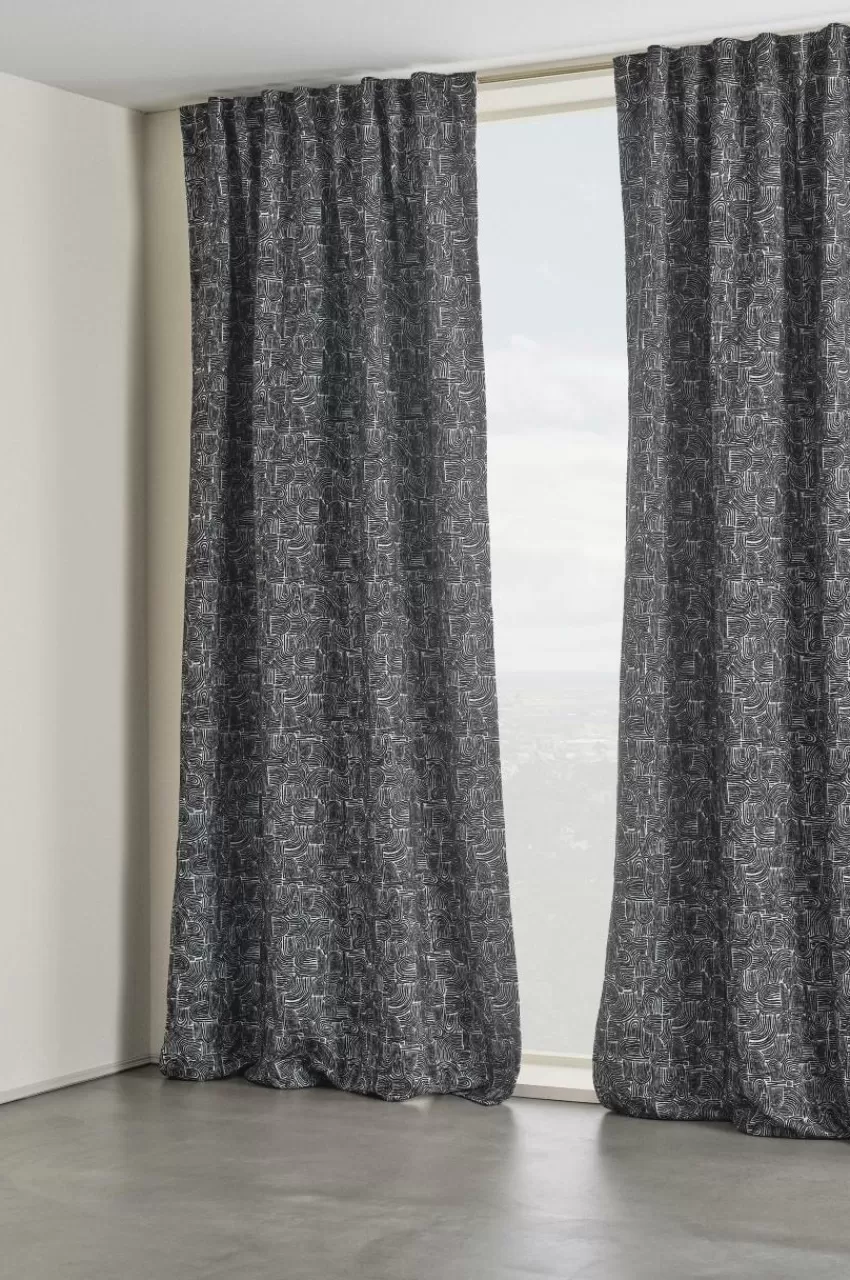 Multifunktionsgardiner*Jotex GIBS Multifunktionsgardin 2-pack Svart