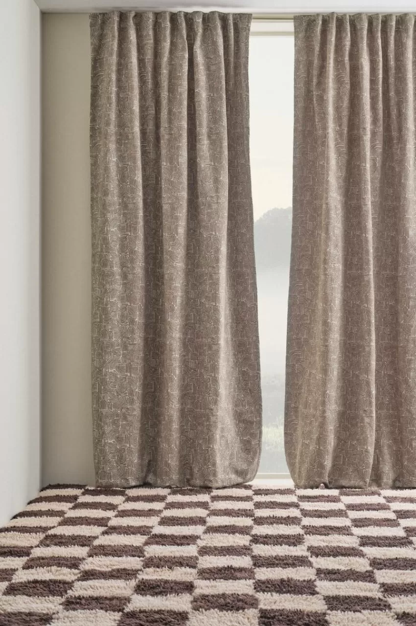 Multifunktionsgardiner*Jotex GIBS Multifunktionsgardin 2-pack Beige