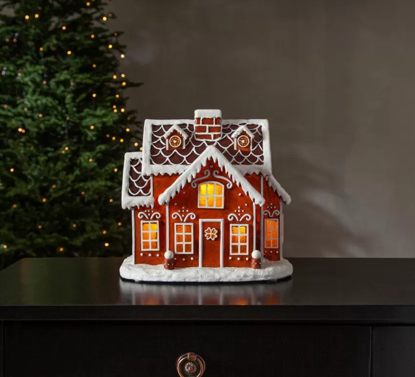 Julbelysning*Jotex Gingerville Stor Brun