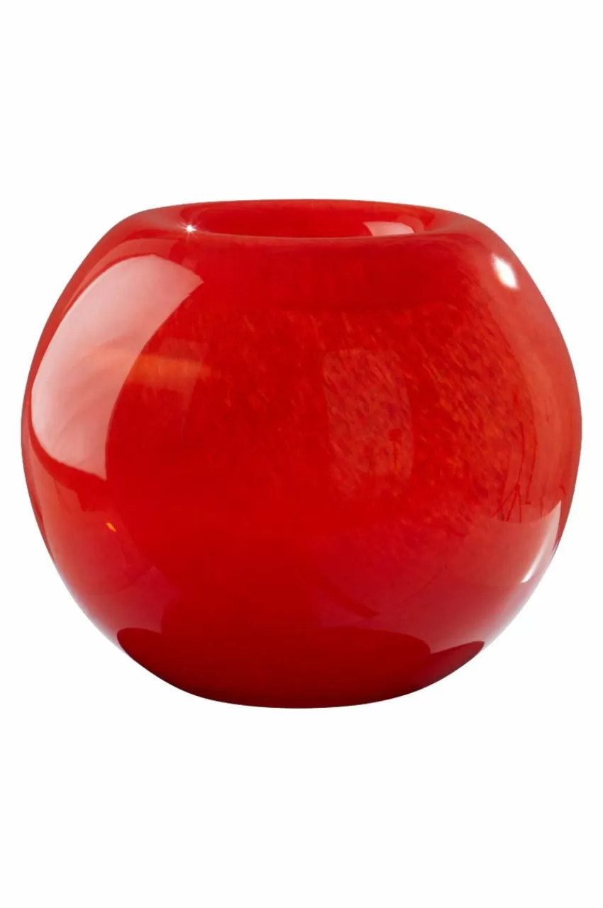 Vaser*Jotex GLOBE Glasvas Orange-red