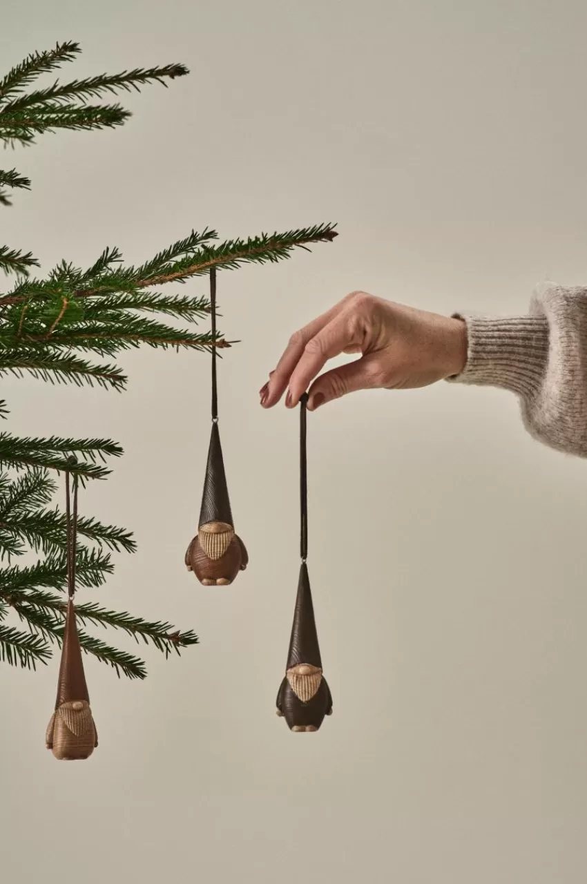 Juldekoration*Jotex GNOMISAR Dekorationshänge 3-pack Brun/beige