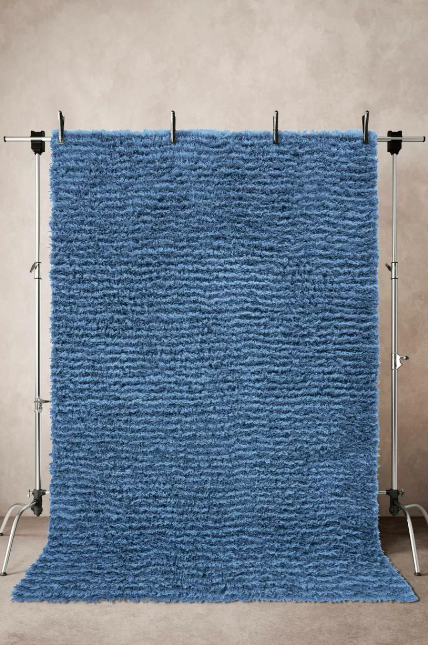 Ullmattor*Jotex GRASSE Ullmatta Denim/Ljusblå