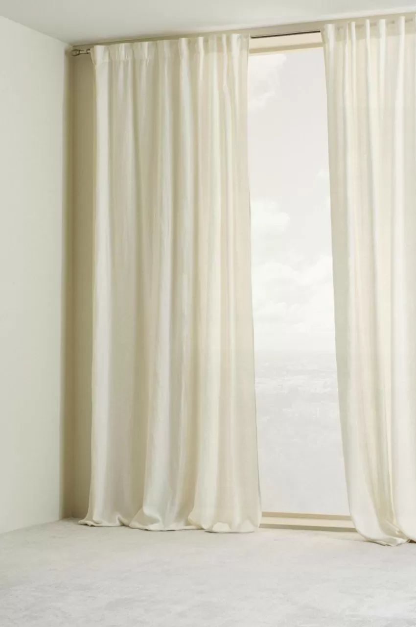 Multifunktionsgardiner*Jotex HANNAH Multifunktionsgardin 2-pack Naturvit