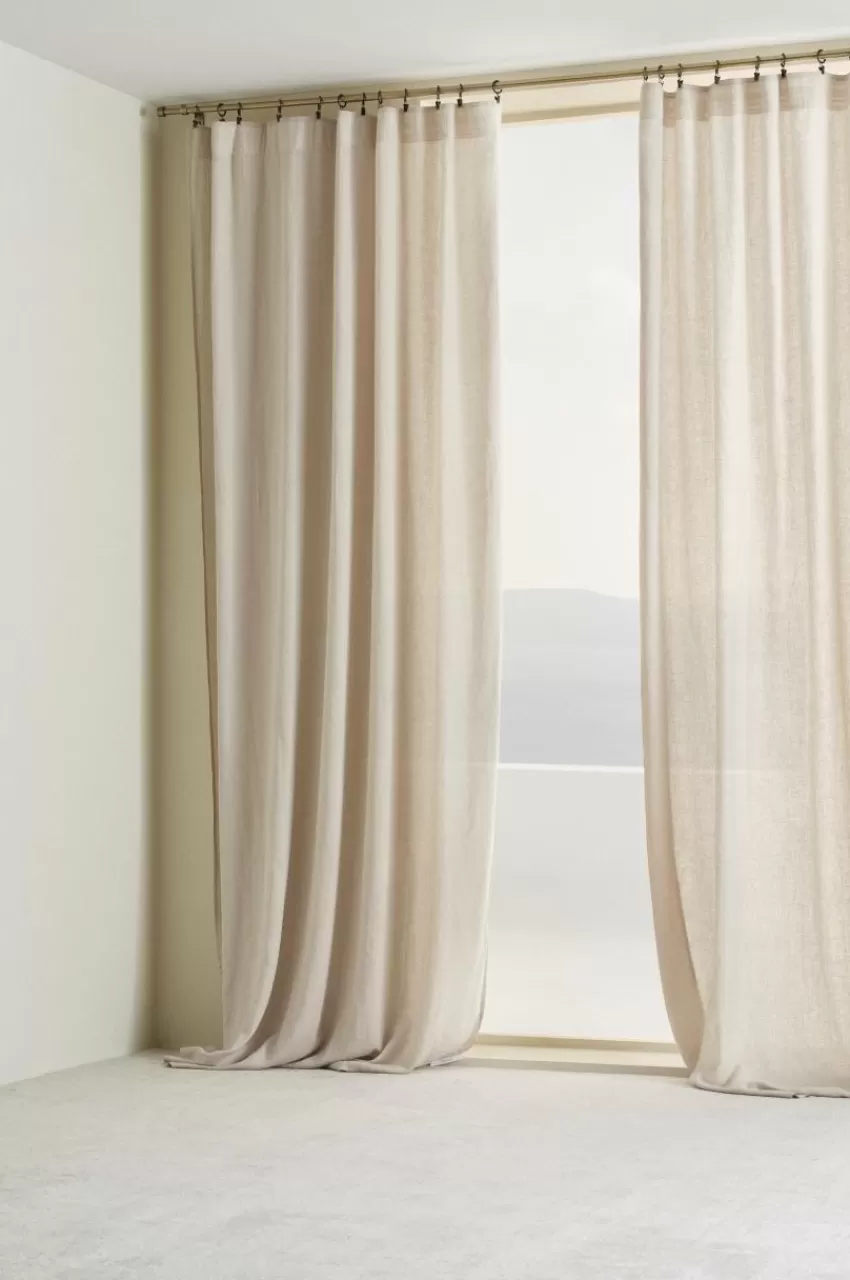 Multifunktionsgardiner*Jotex HANNAH Multifunktionsgardin 2-pack Beige