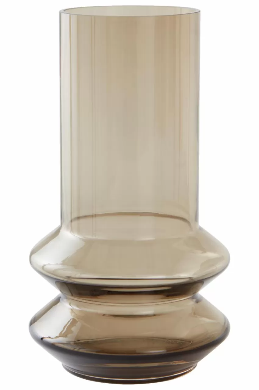 Vaser*Jotex HAZE Glasvas - Höjd 24 Cm Kaffebrun