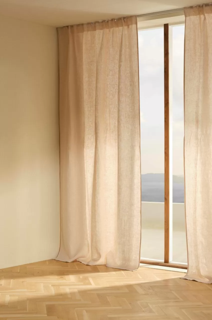 Linnegardiner | Multifunktionsgardiner*Jotex HEDDIE Linnegardin 2-pack Ljus greige