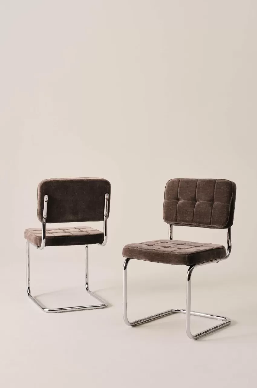 Stolar*Jotex HEDEN Stol 2-pack Varm gråbrun