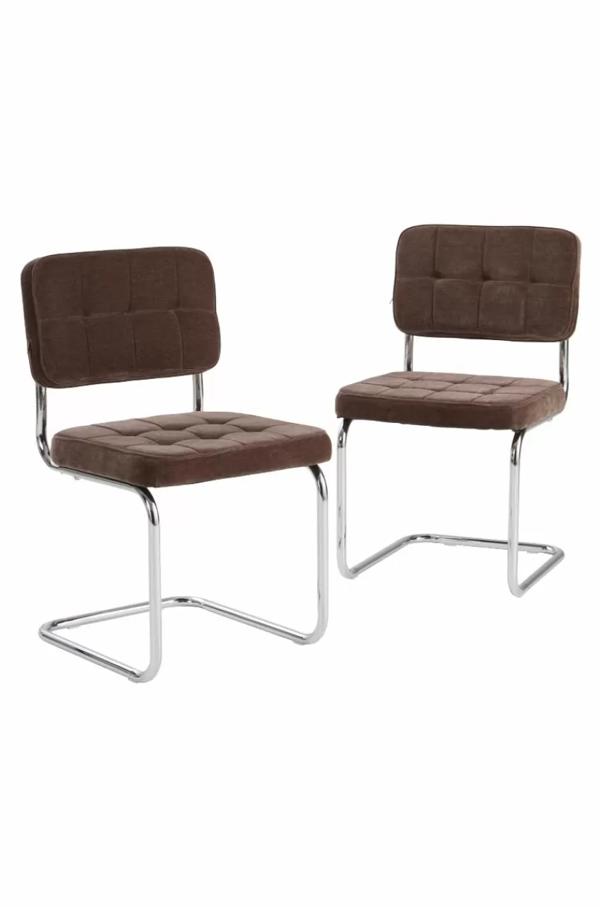 Stolar*Jotex HEDEN Stol 2-pack Varm gråbrun
