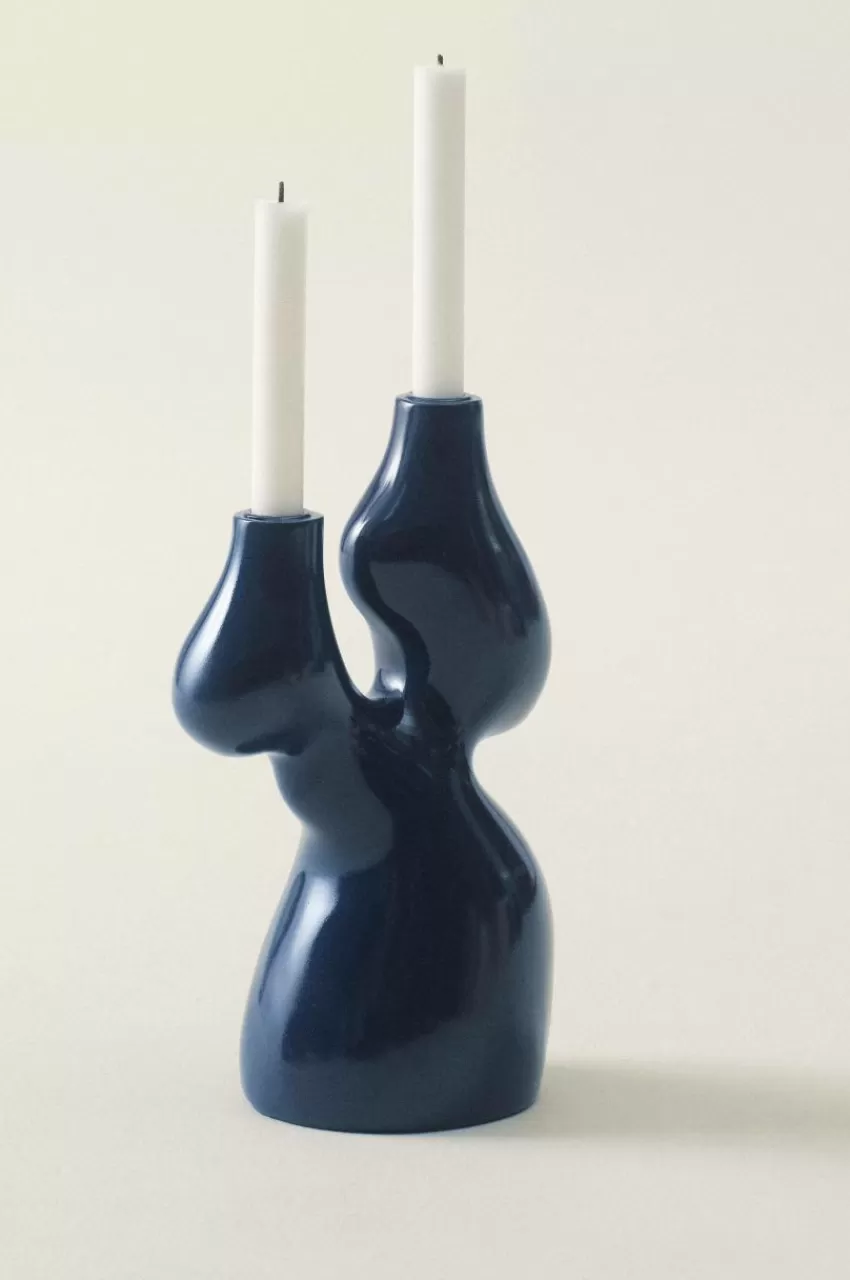 Ljusstakar*Jotex HEIDI Ljusstake Blå