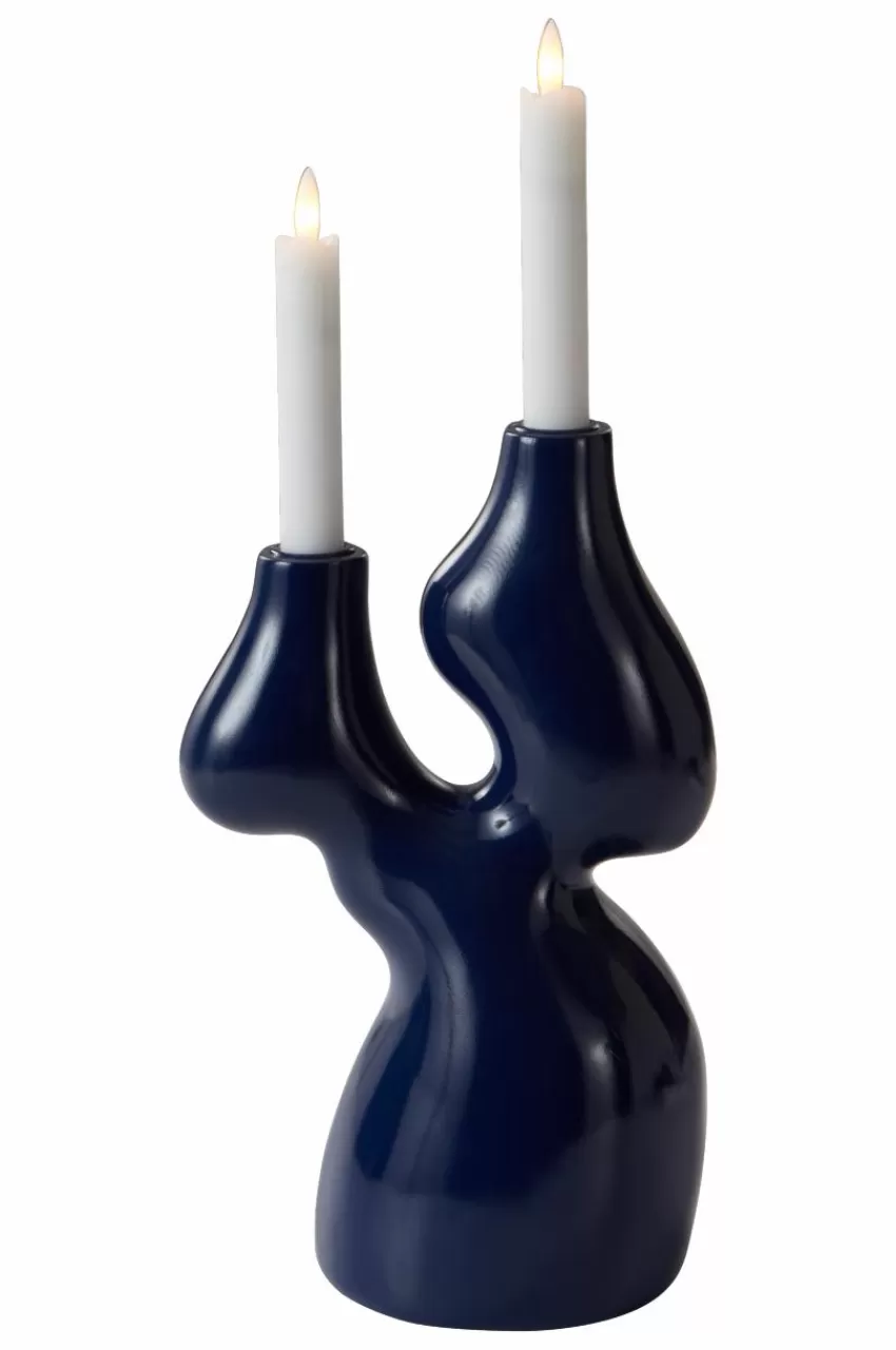 Ljusstakar*Jotex HEIDI Ljusstake Blå