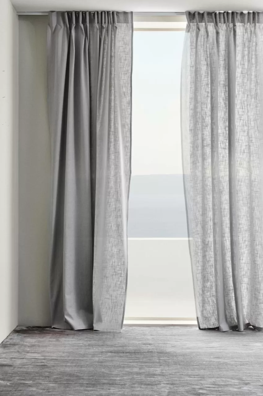 Multifunktionsgardiner*Jotex HENLEY Multifunktionsgardin 2-pack Ljus blågrå