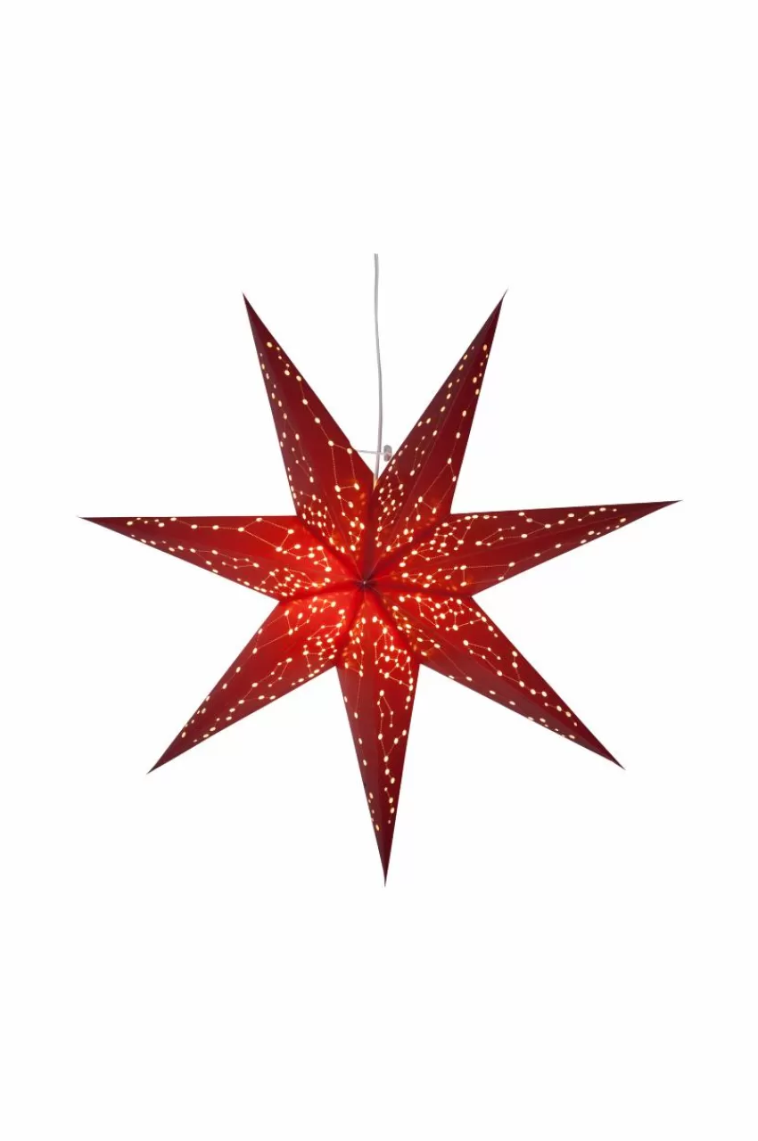 Julbelysning*Jotex Hängande Stjärna Galaxy 60cm Röd