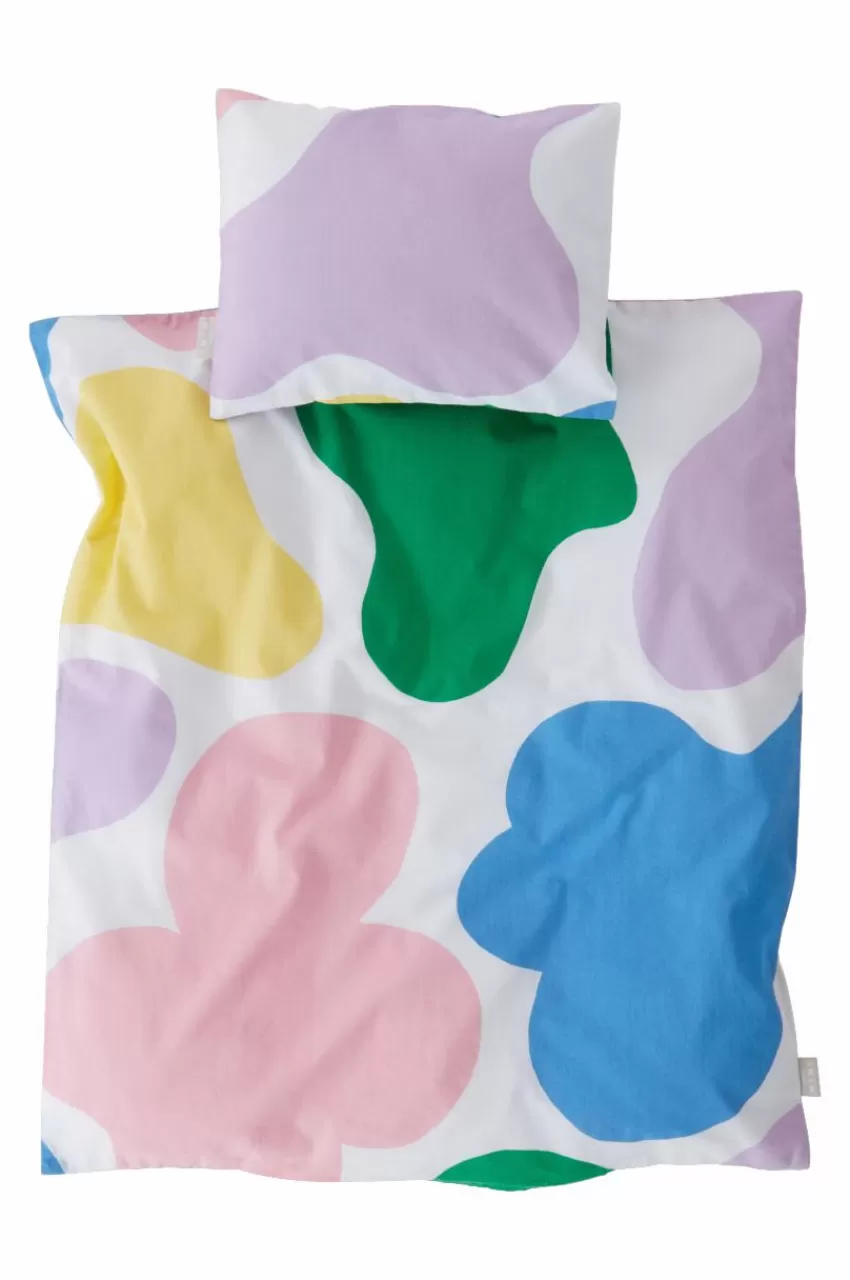 Barnsängkläder*Jotex HOLLY BABY Påslakanset Vagn/vagga - Ekologisk Multi