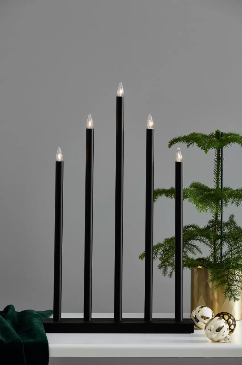 Julbelysning*Jotex HOLY Elljusstake Svart