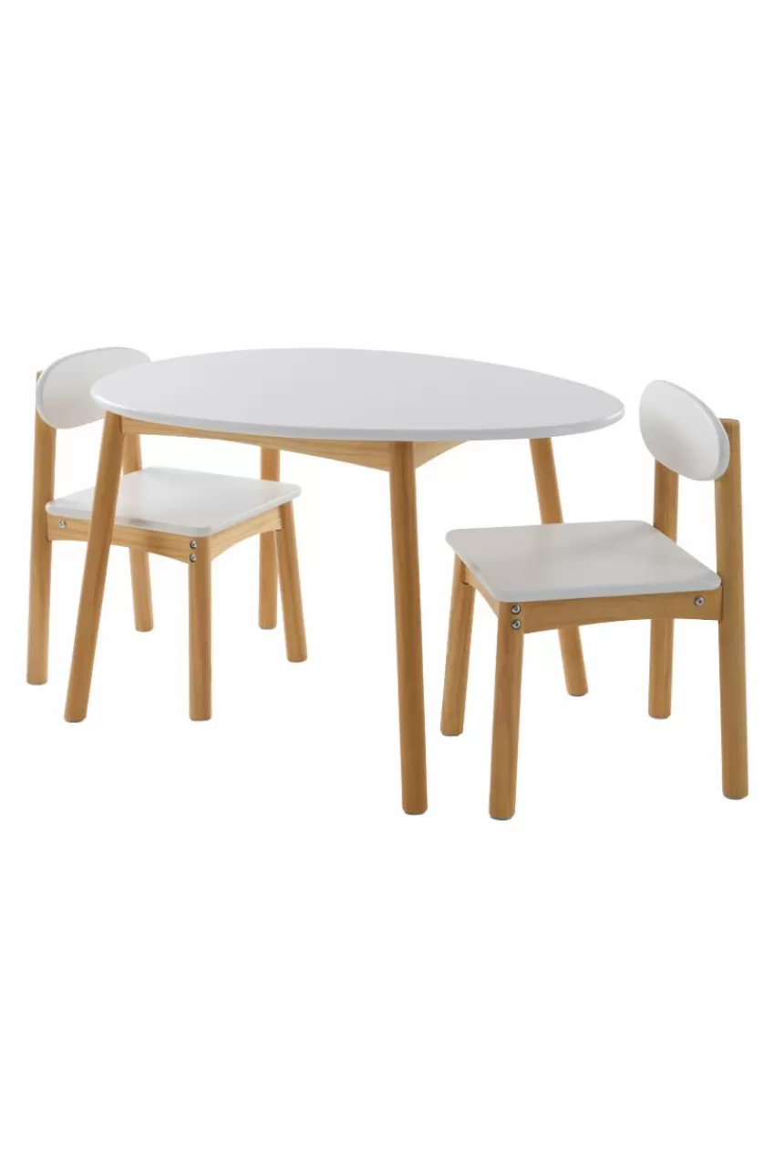 Barnmöbler | Barnmöbler Deal*Jotex HULTA EGG Barnbord Med 2 Stolar Vit/furu