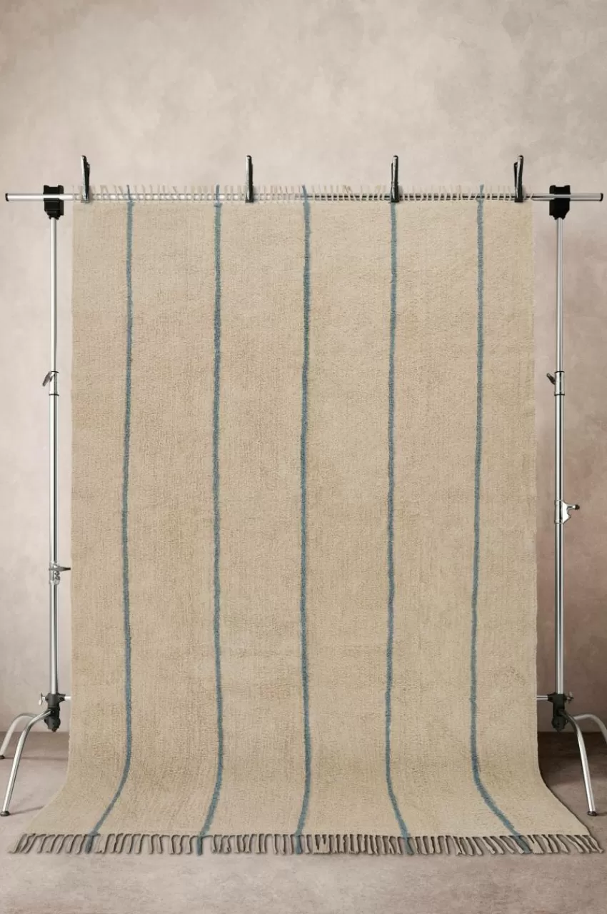Bomulls- & Trasmattor*Jotex JASMINE Bomullsmatta 200x300 Cm Sand/blå
