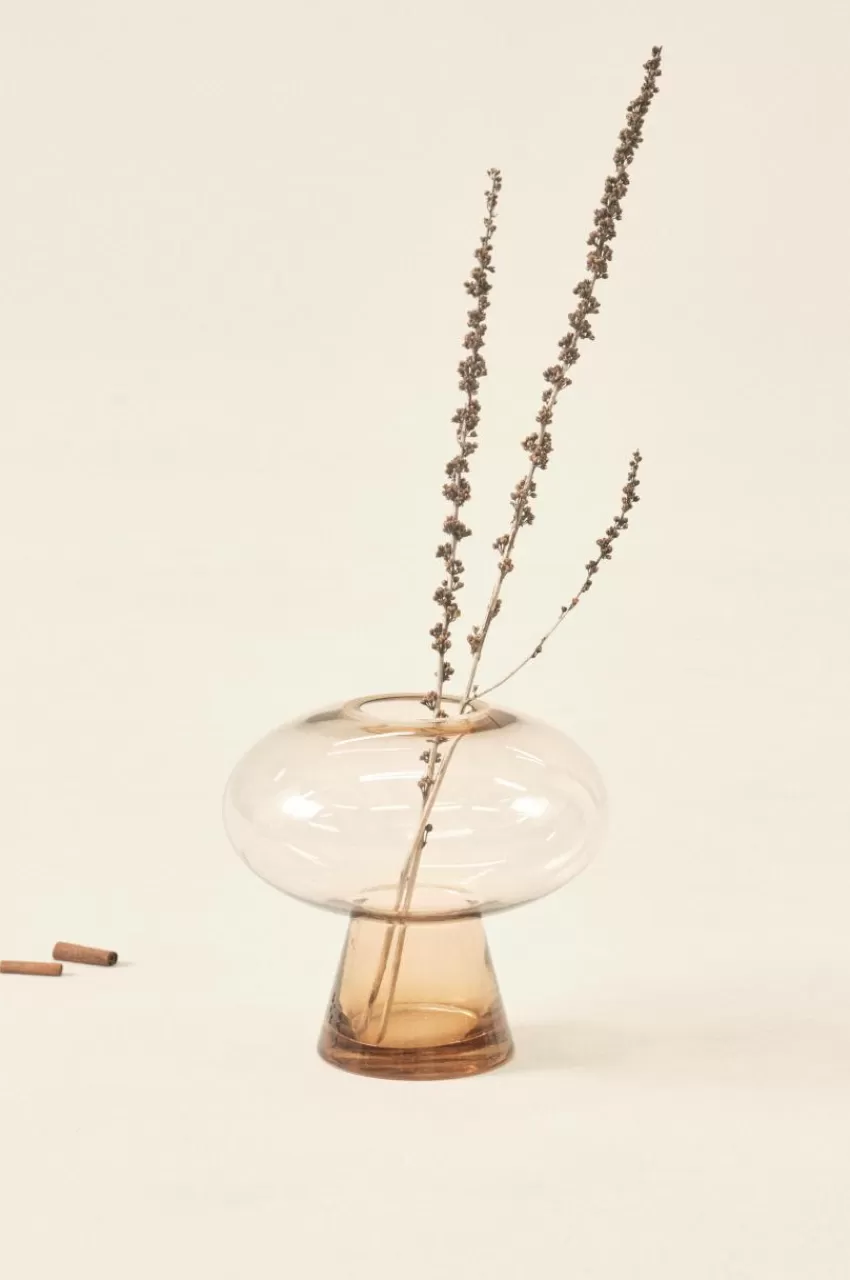 Vaser*Jotex JOLINE Glasvas - Höjd 20 Cm Amber