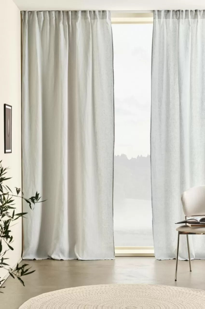 Linnegardiner | Multifunktionsgardiner*Jotex JONIE Linnegardin 2-pack Ljusgrå