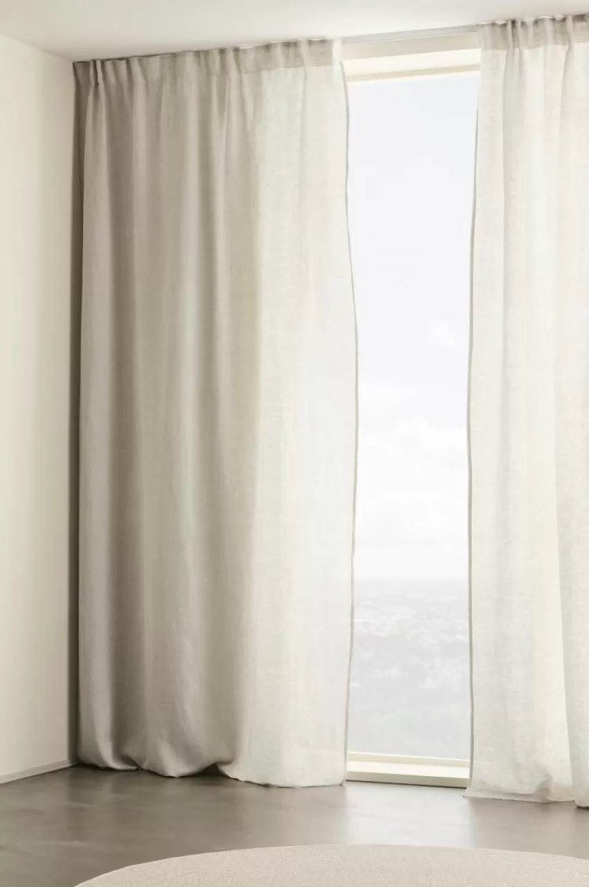 Linnegardiner | Multifunktionsgardiner*Jotex JONIE Linnegardin 2-pack Linnebeige