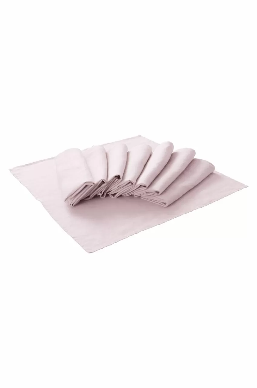 Servetter*Jotex JONIE Linneservett 8-pack Rosa
