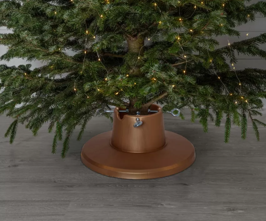 Juldekoration*Jotex Julgransfot Granig Gold