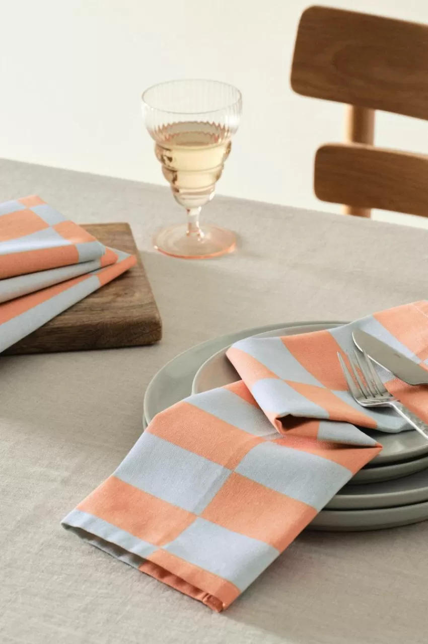 Servetter*Jotex JUNA Servett 4-pack Blå/rosa