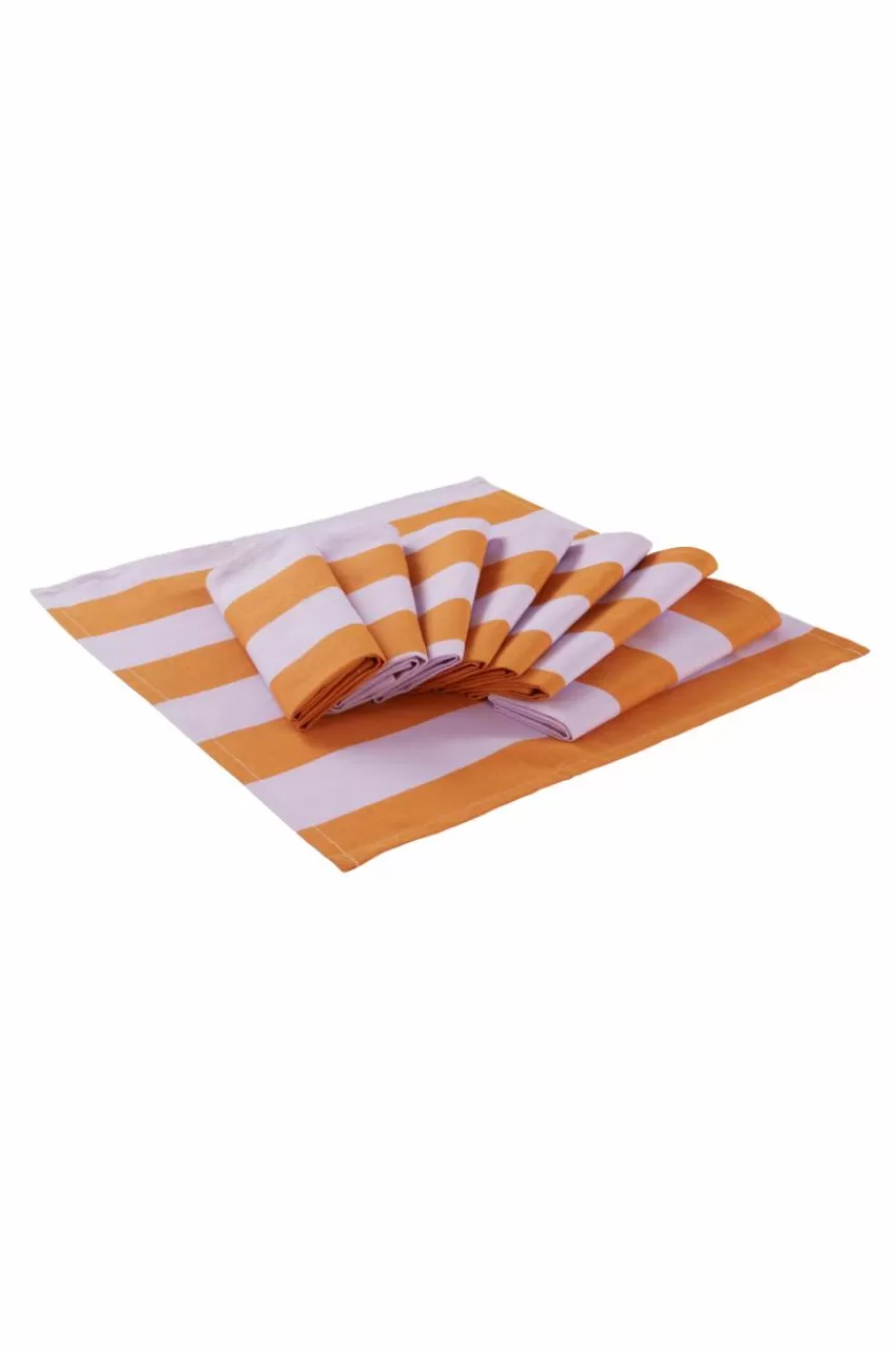 Servetter*Jotex JUNO Servett 8-pack Lila/orange