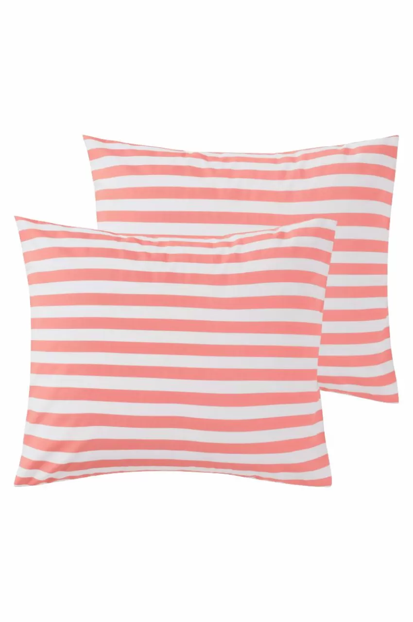 Örngott*Jotex KAYO örngott 2-pack 60x50 Cm Korallrosa/vit