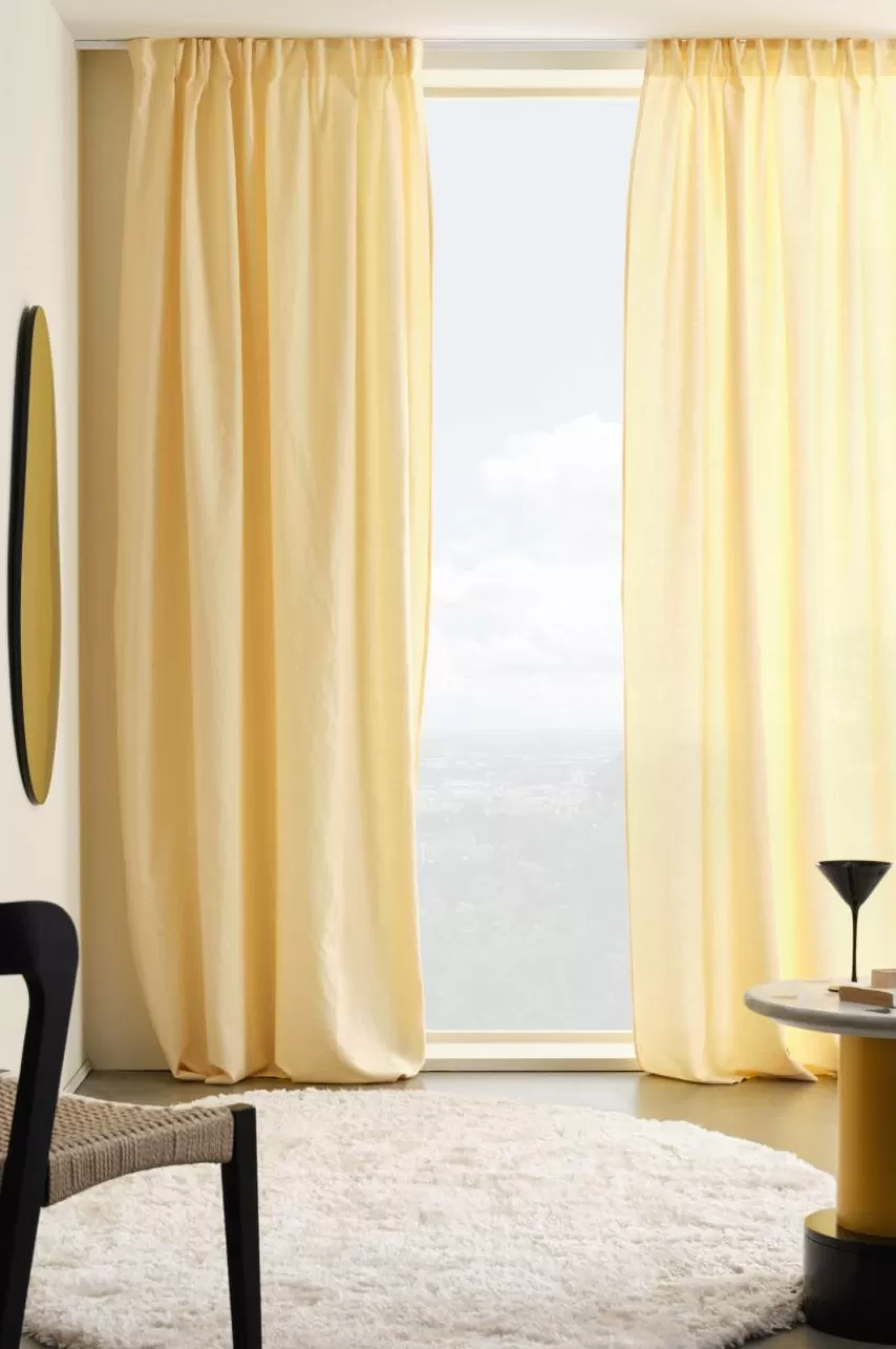 Linnegardiner | Multifunktionsgardiner*Jotex KIT Linnegardin 2-pack Mangogul