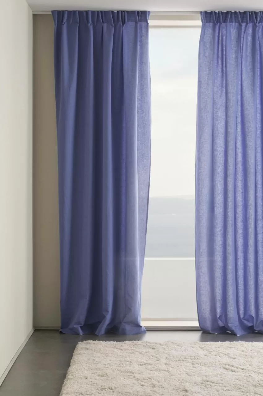 Linnegardiner | Multifunktionsgardiner*Jotex KIT Linnegardin 2-pack Blå lavendel