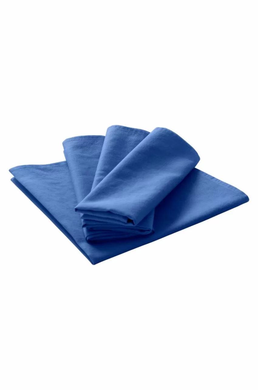 Servetter*Jotex KIT Linneservett 4-pack Blå lavendel