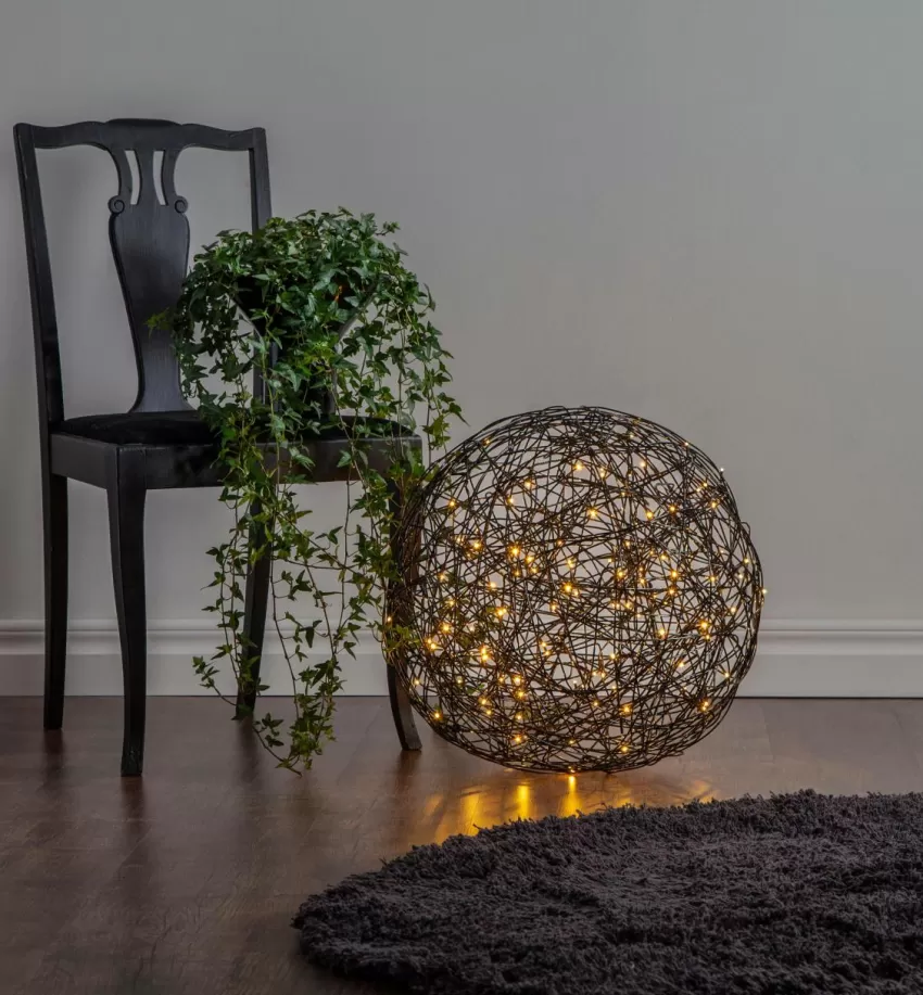 Julbelysning*Jotex Klot TRASSEL 50 Cm Svart