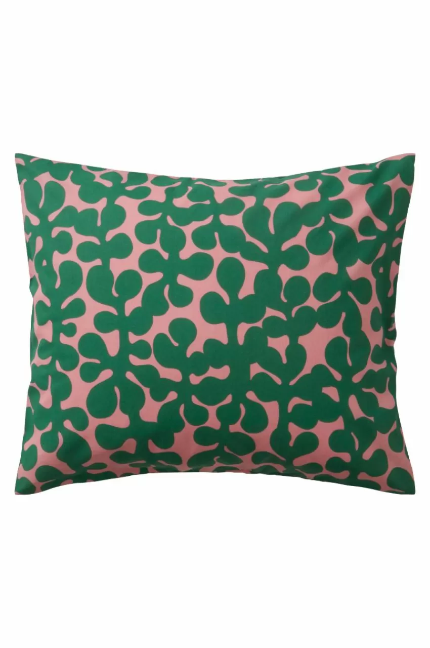 Örngott*Jotex KNOTA örngott 60x50 Cm Ekologisk Rosa/grön