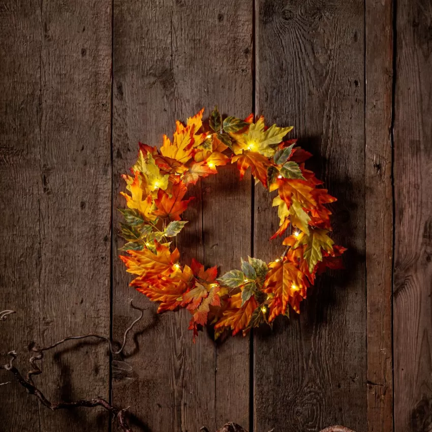 Utebelysning | Utebelysning*Jotex Krans Autumn 45 Cm Orange