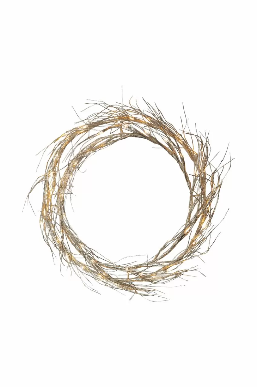 Julbelysning*Jotex Krans Fizzy Gold