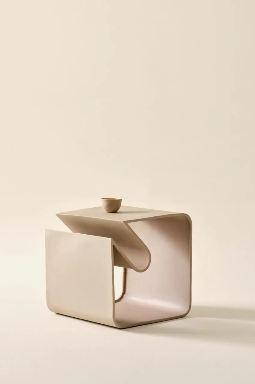 Bord*Jotex KUROW Sidobord 40x40 Cm Beige