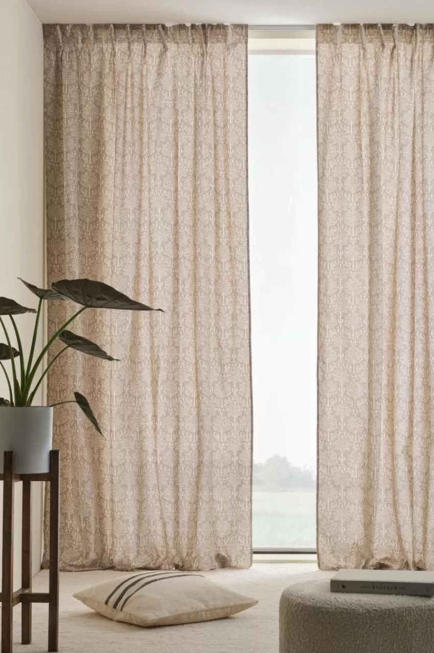 Multifunktionsgardiner*Jotex KVISTIG Multifunktionsgardin 2-pack Beige