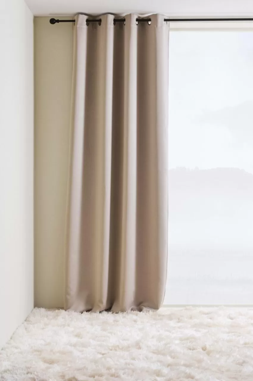 Mörkläggningsgardiner | Öljettgardiner*Jotex KYLIE Mörkläggningsgardin Med öljetter - 1 Längd Beige