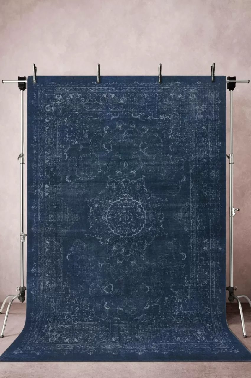 Slätvävda Mattor*Jotex LADIK Slätvävd Matta 250x350 Cm Mörkblå