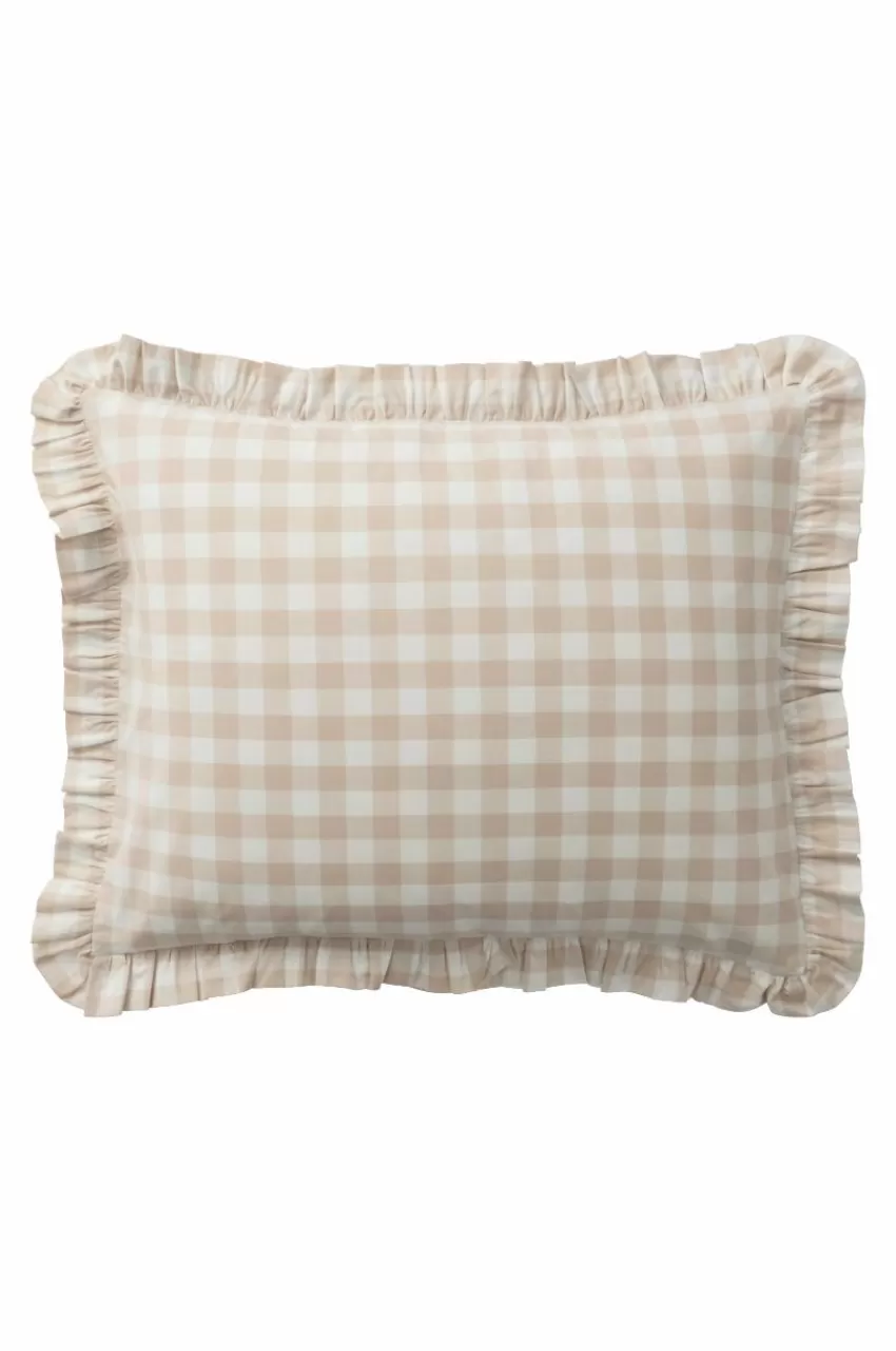 Örngott*Jotex LAUREN FRILL örngott Med Volang Ekologisk 60x50 Cm Beige/vit